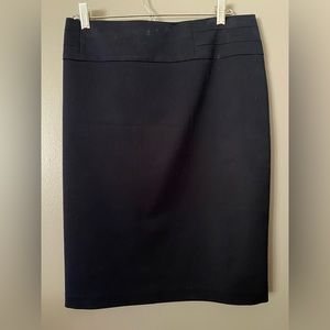 Navy Blue, knee length skirt from Cleo.
